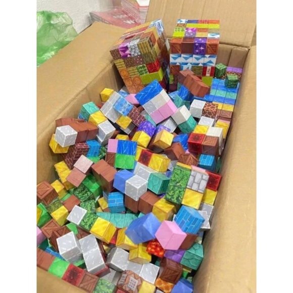 100 Magnetic Cube Models Educational Building Blocks Magnetic Building Blocks Pu - Picture 2 of 5